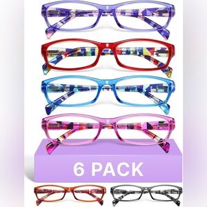 6pc Reading Glasses Set • Blue Light